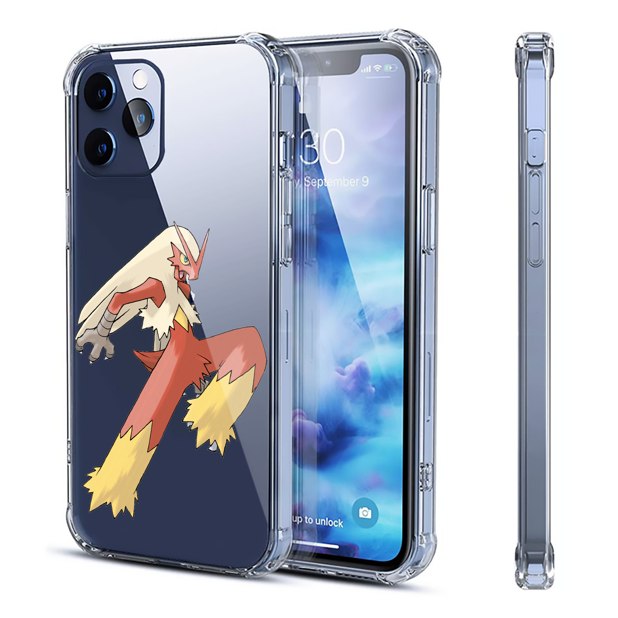 （画像用） ポケットモンスター Pokémon 【iPhone 12シリーズ対応】透明スマホケース（クリアソフトケース）